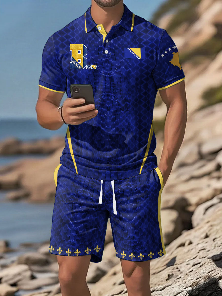 Herrset med Bosnien-fotbollsmotiv och texten "ZMAJEVI"