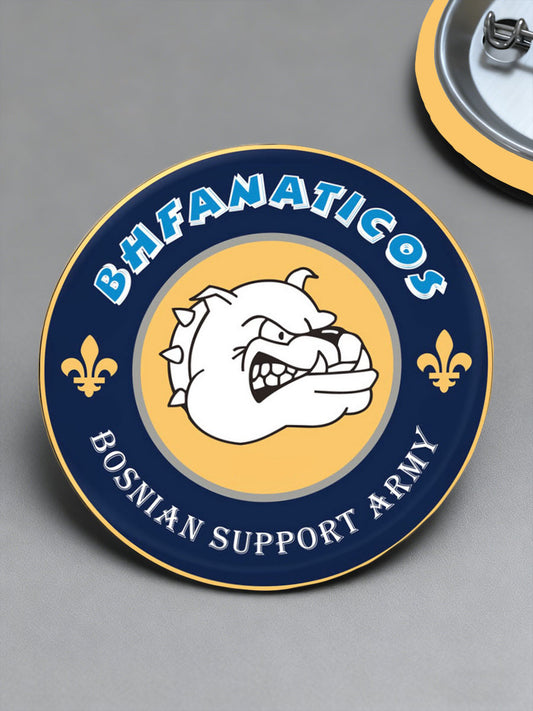 Bosnisk fotbollsfantast ZMAJEVI tryckta pins