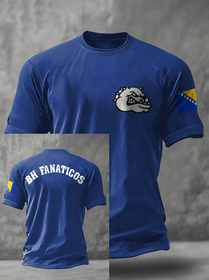 Herrarnas Bosniska Fotbollslärd ZMAJEVI Tryckt T-shirt