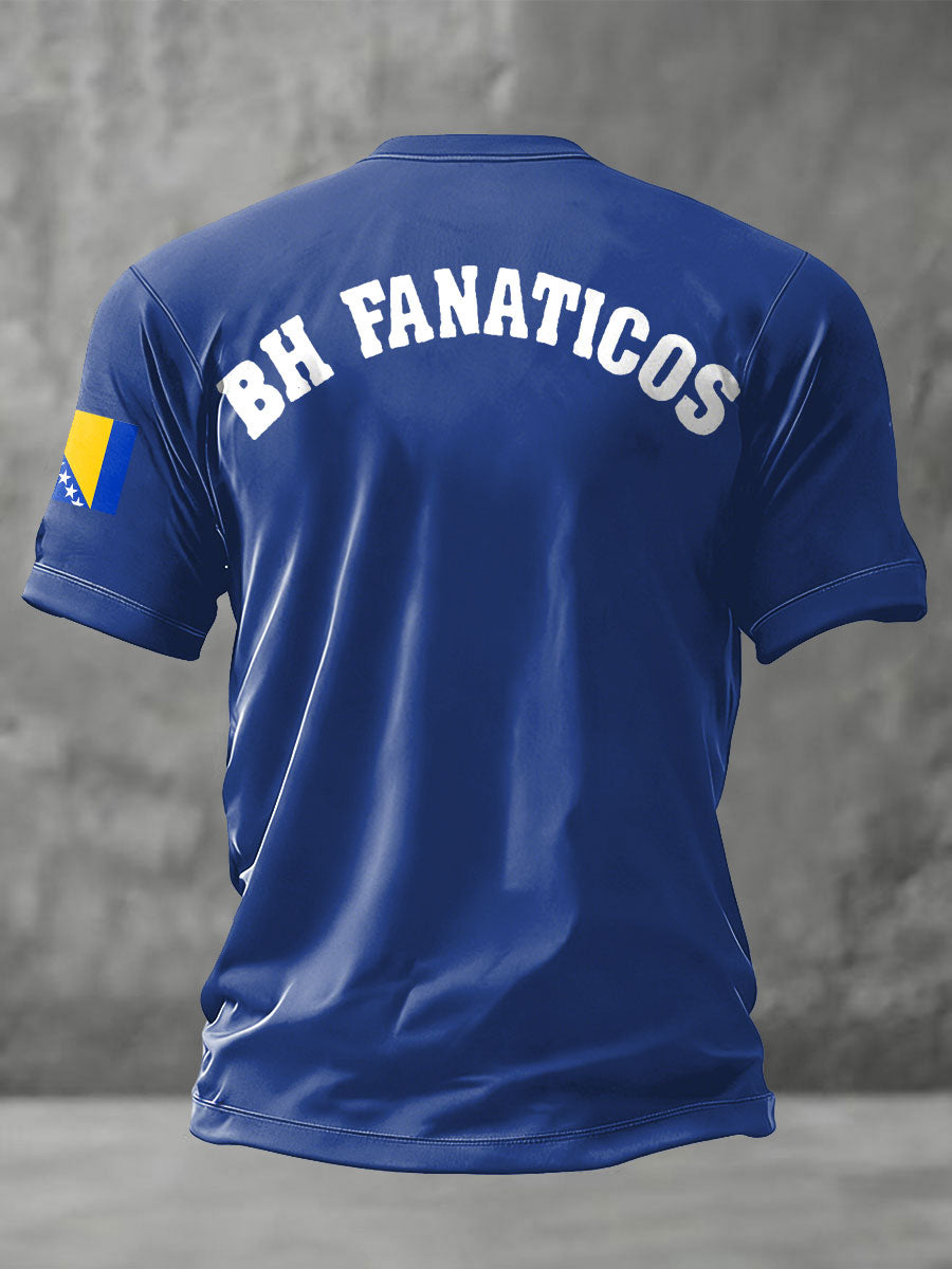 Herrarnas Bosniska Fotbollslärd ZMAJEVI Tryckt T-shirt