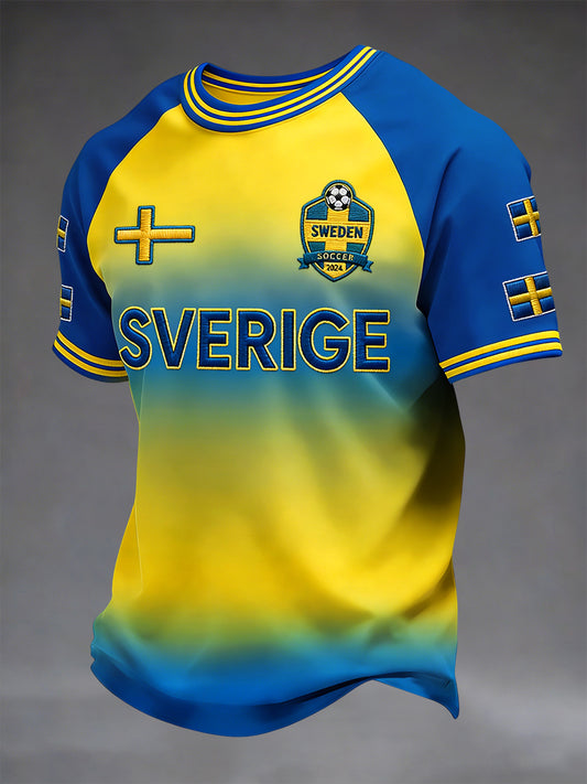 Retro Sverige 2026 Fotball T-skjorte