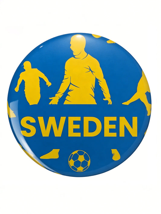Fotballtema-trykt merke