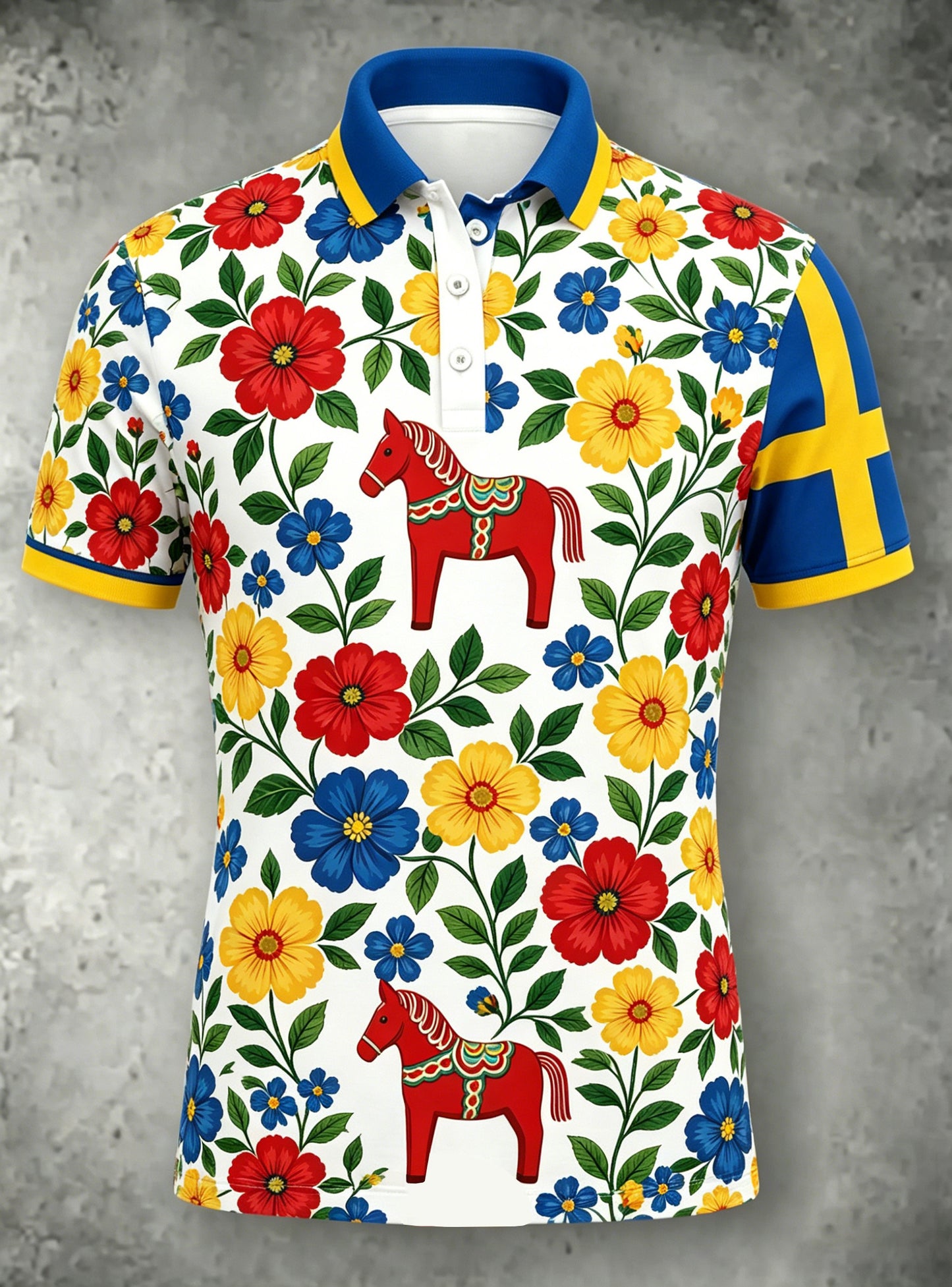 Damer Svensk midsommarfest minneskonsttryck polo