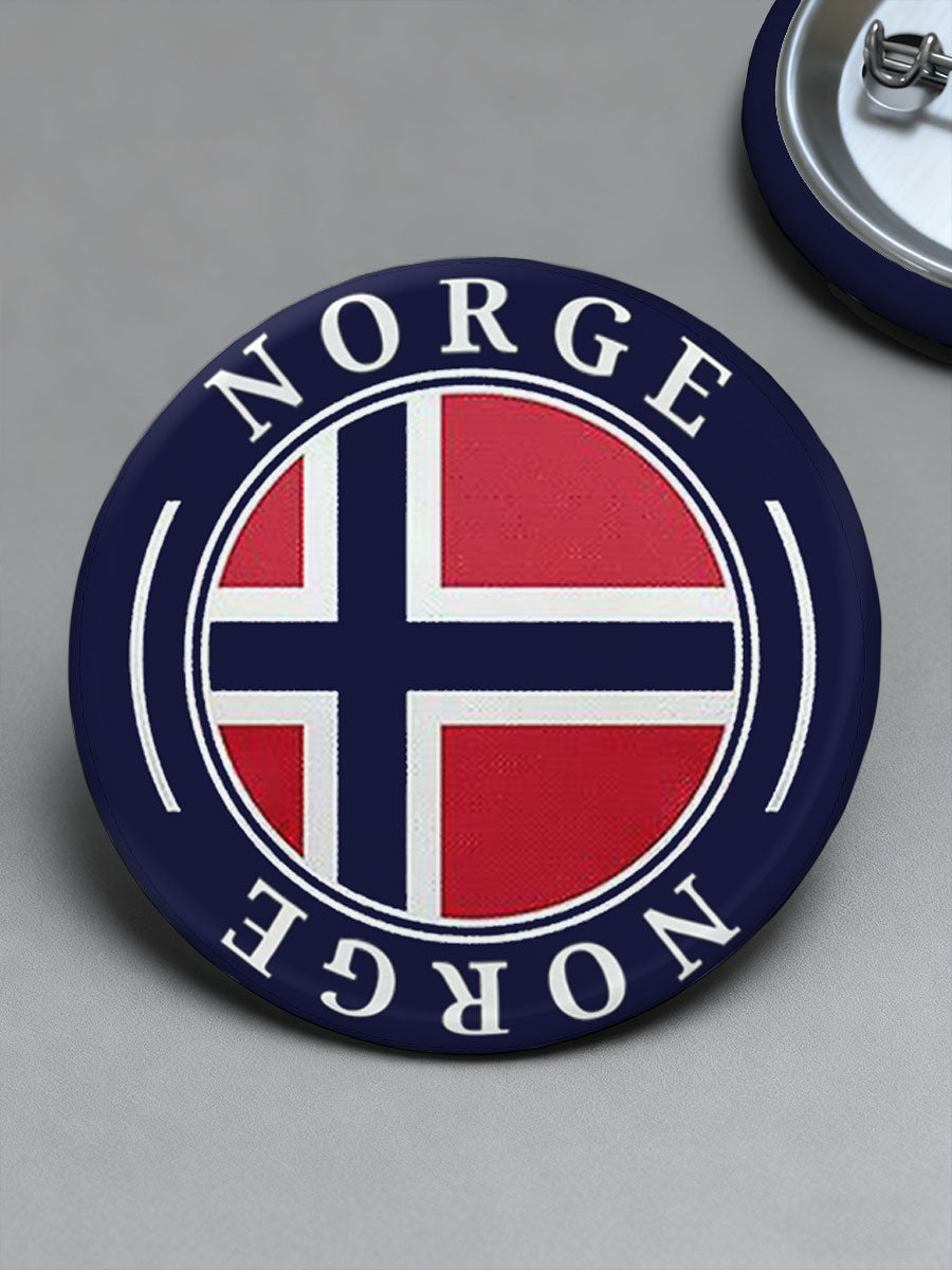 Norge fotboll älskare tryckta pins