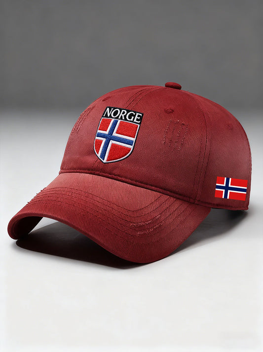 Unisex Norge fotboll älskare tryckt hatt