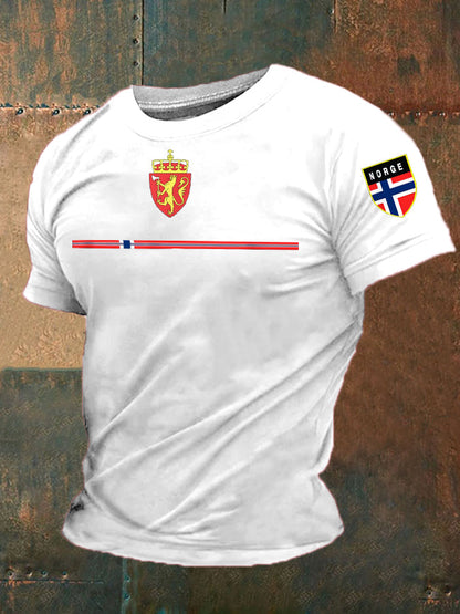 Mäns norska T-shirt