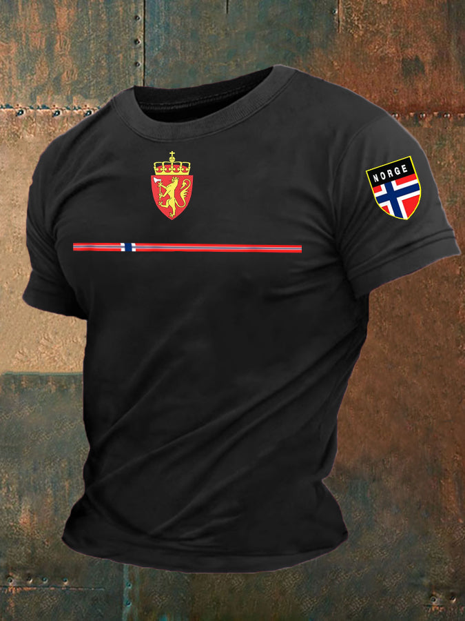 Mäns norska T-shirt