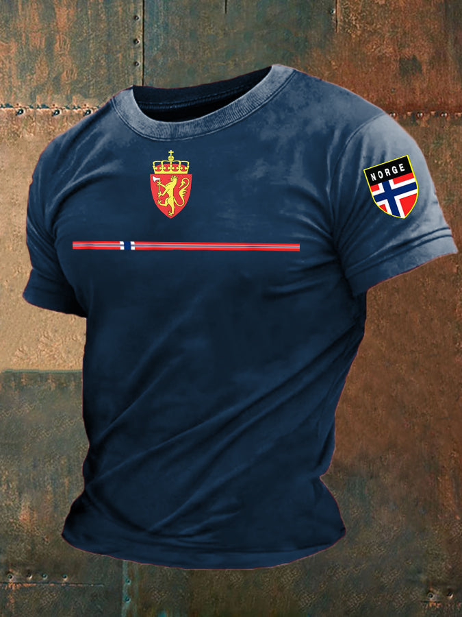 Mäns norska T-shirt