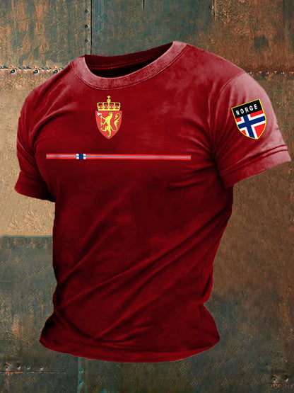 Mäns norska T-shirt