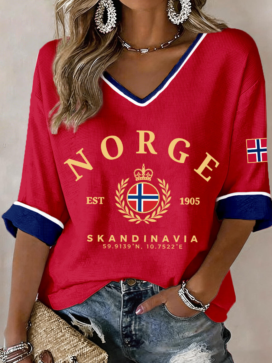 Kvinnorge V-Hack T-shirt
