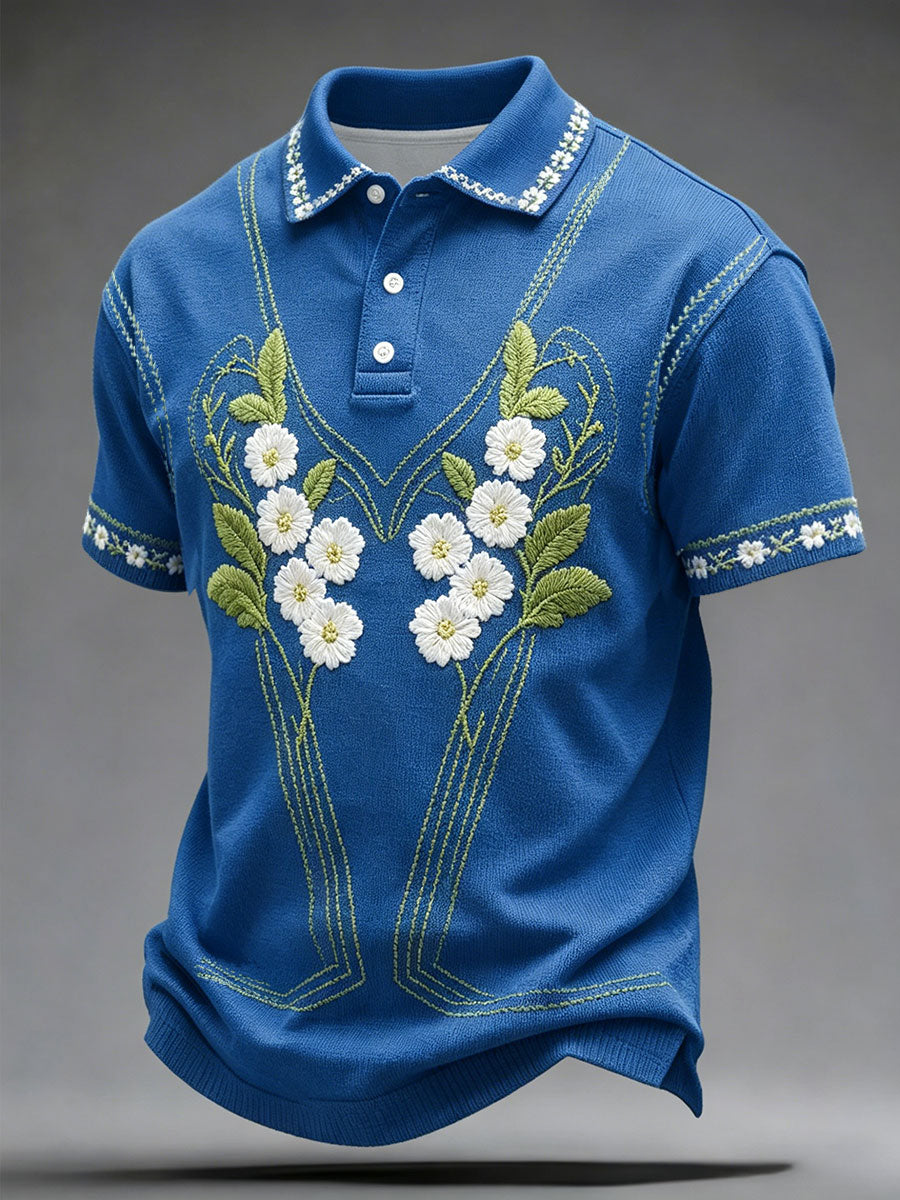 Herrkläder Sverige Blommiga konsttryck Casual toppar