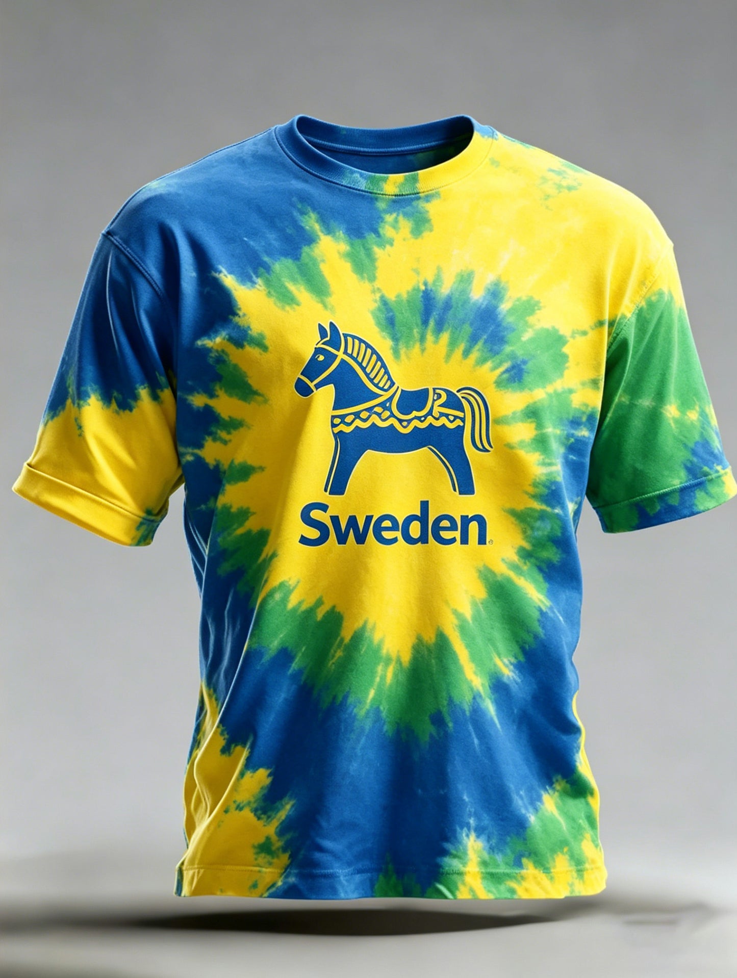 Mäns midsommarfestival minne T-shirt med svenska Shorts Konst Print