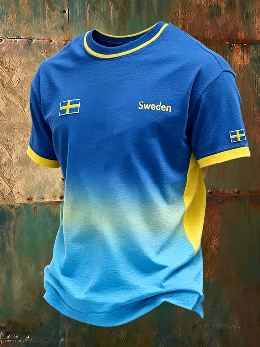 Herregenser med minnesmerke til midtsommerfesten og svensk shorts, kunsttrykk