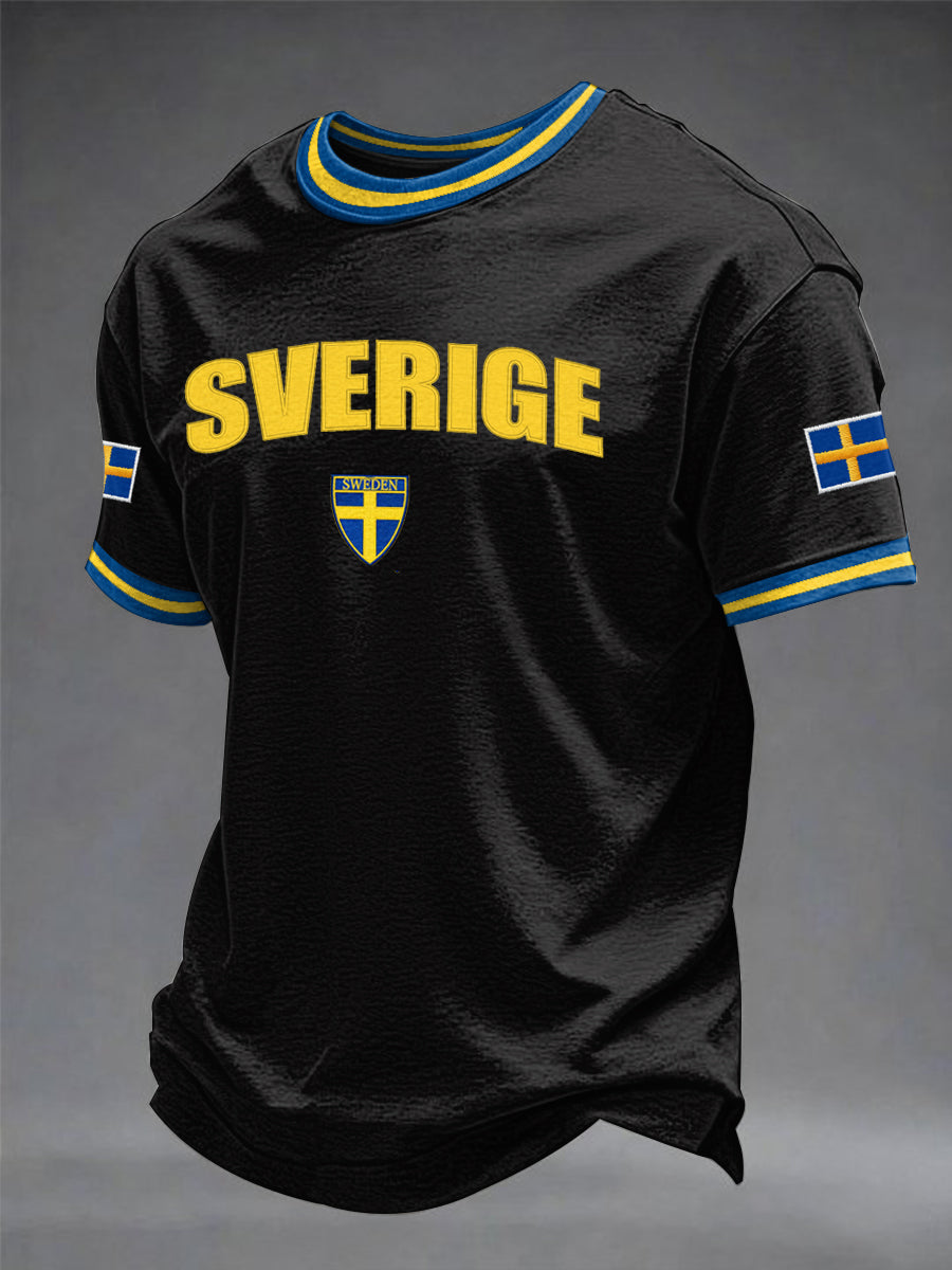 Herrtröja med svensk tryckkänning