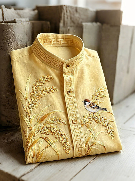 Herresommer hvetekorn kortermede skjorter