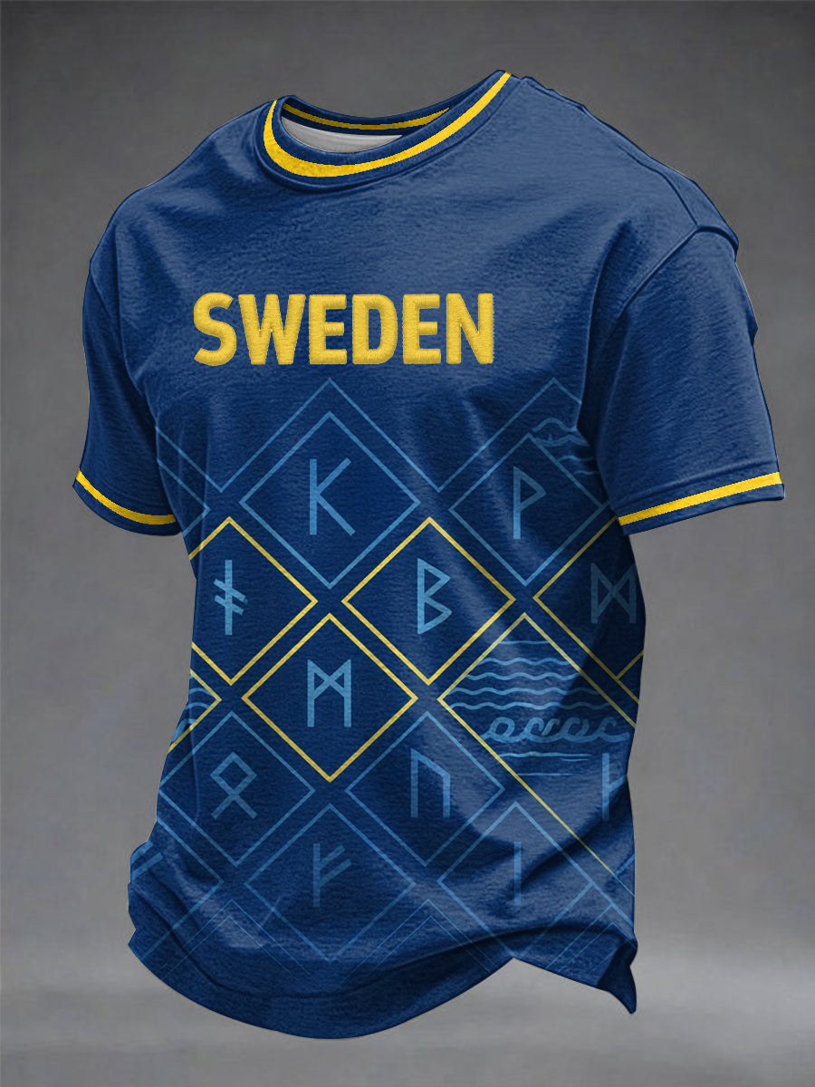 Herrtröja med svensk tryckning