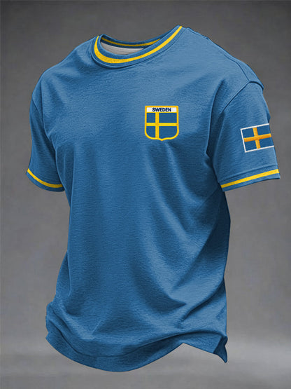 Herrtröja med svensk tryckning