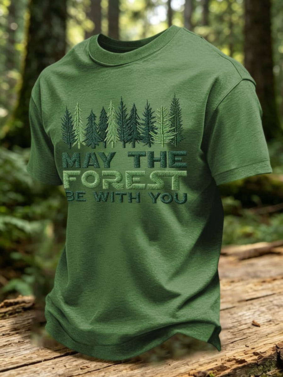 Mäns kan skogen vara med du skriv ut T-shirt
