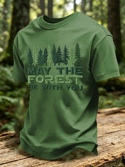 Mäns kan skogen vara med du skriv ut T-shirt