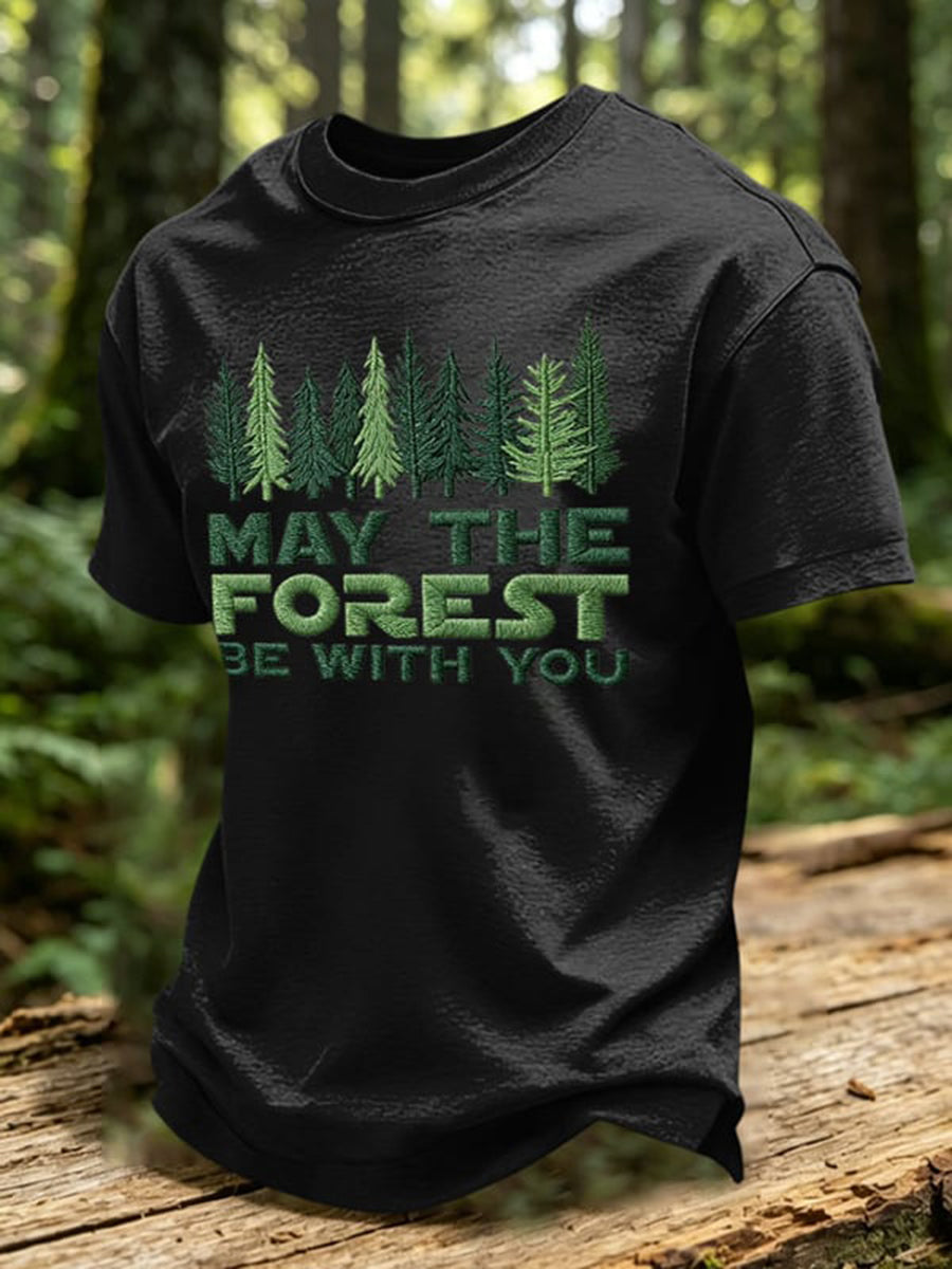 Mäns kan skogen vara med du skriv ut T-shirt