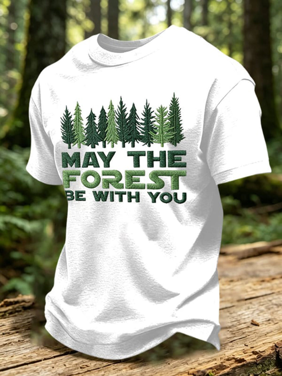 Mäns kan skogen vara med du skriv ut T-shirt