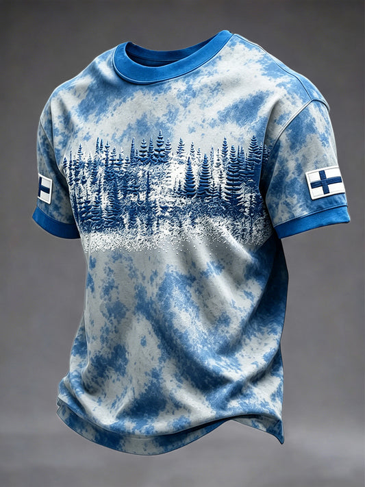 Finsk skogprint T-skjorte
