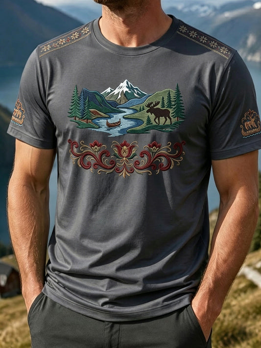Retro T-skjorte for menn