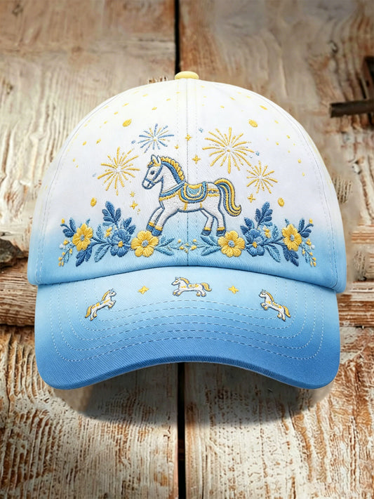 Unisex kunsttrykklue med motiv fra den svenske nasjonaldagen