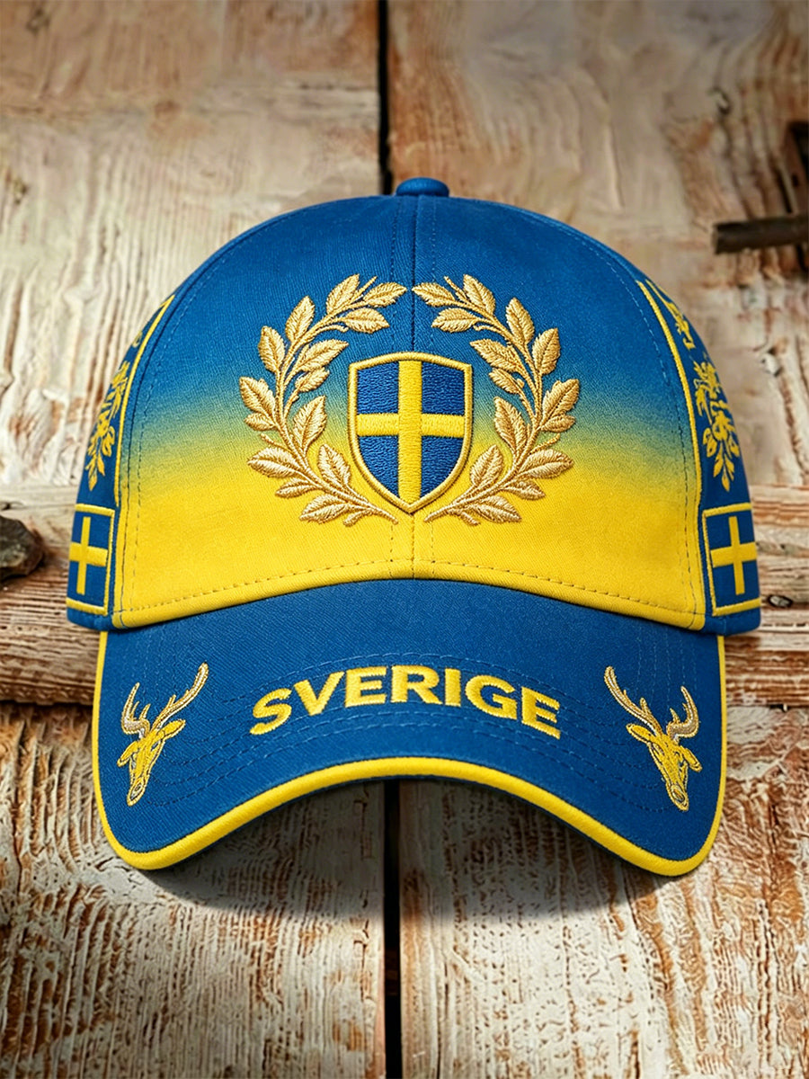 Avslappnad hatt med fotbollstema