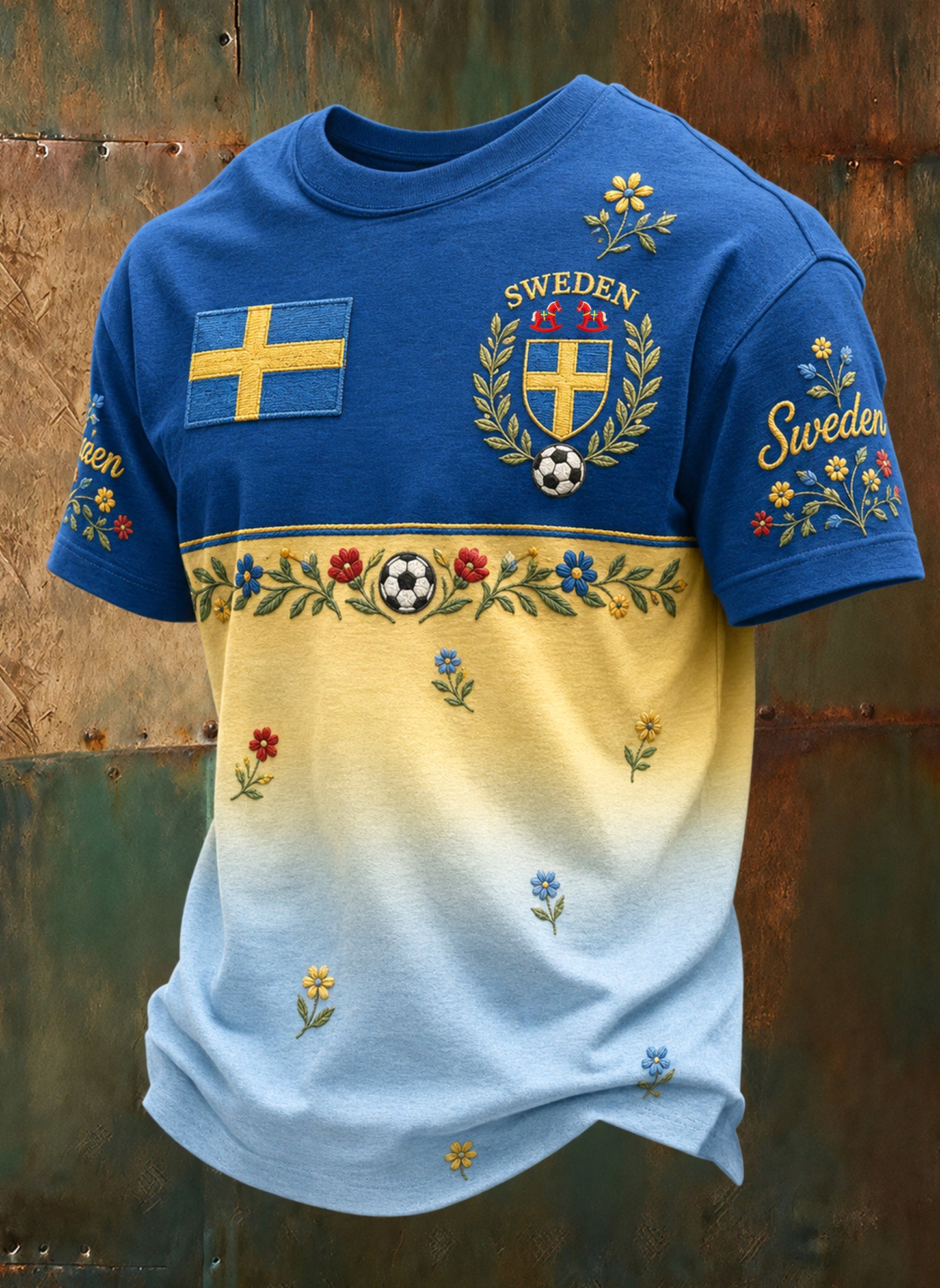 Herrarnas fotbollsmatch – hejarklackkonsttryck T-shirt
