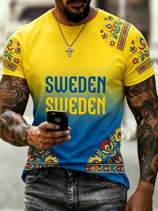 Herregenser med kunsttrykk til minne om svenske høytider og festivaler