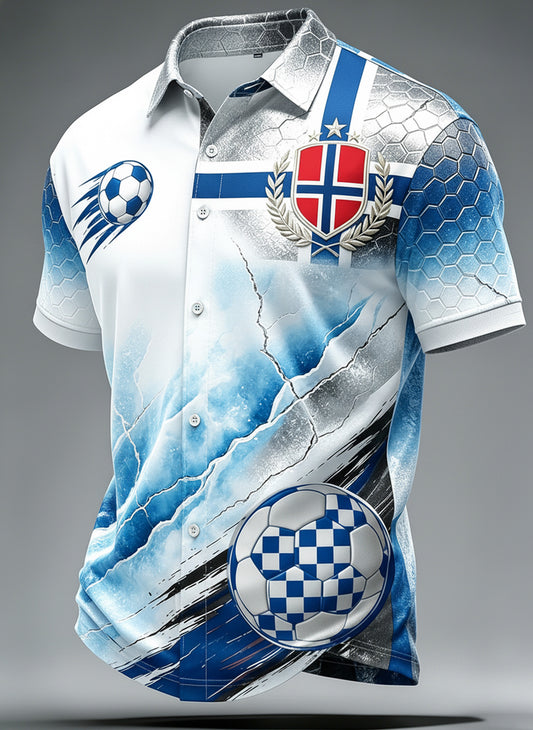 Fotball-heiarop t-skjorte for menn (Norge)