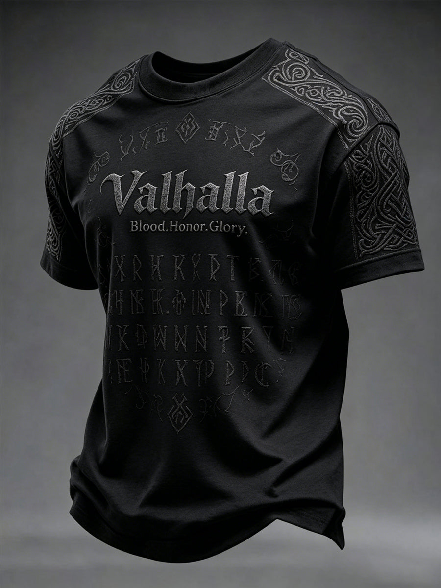 Herrtröja med Valhalla-print