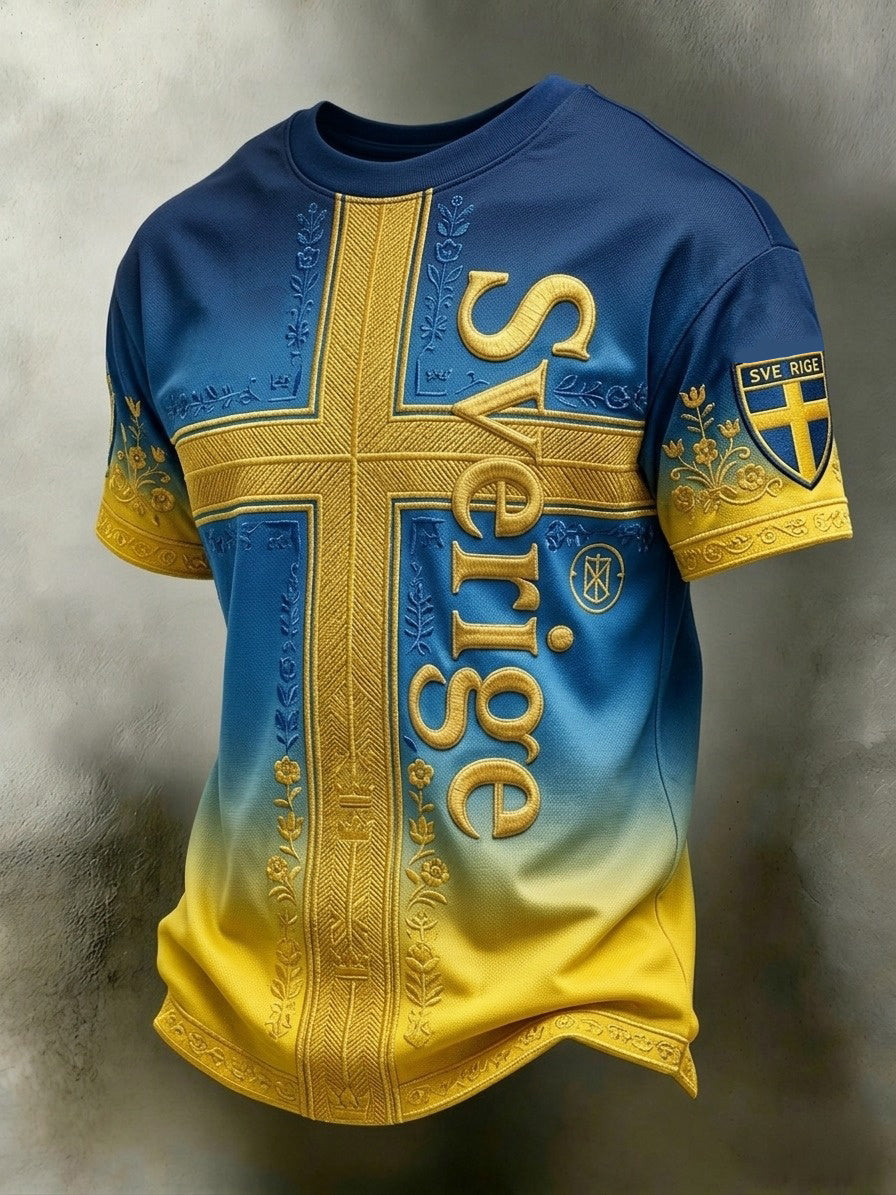 Herrtröja med tryck: Svensk fotbollslärd 2026