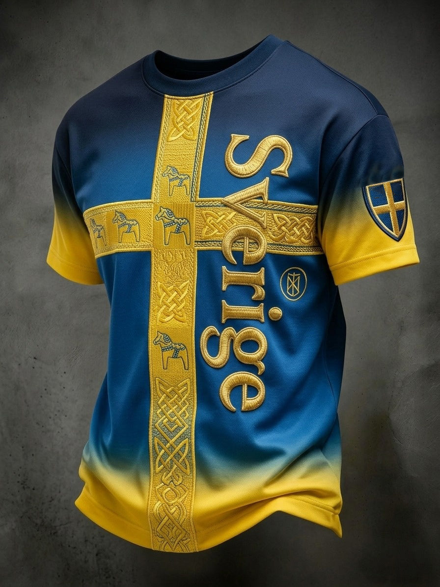Herrtröja med tryck: Svensk fotbollslärd 2026