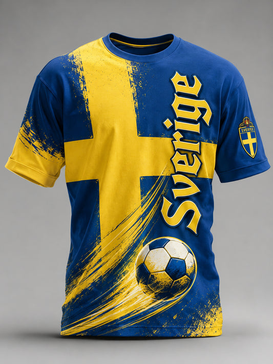 Herrer fotballkamp – tribunekunsttrykk T-skjorte