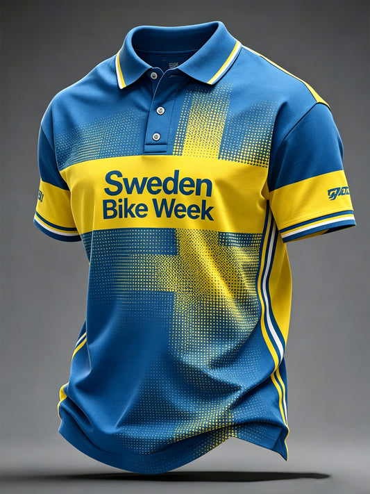 Sykkeluke for menn i Sverige-trykk avslappet topp