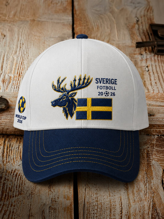 Caps med kunstnerisk fotballtrykk