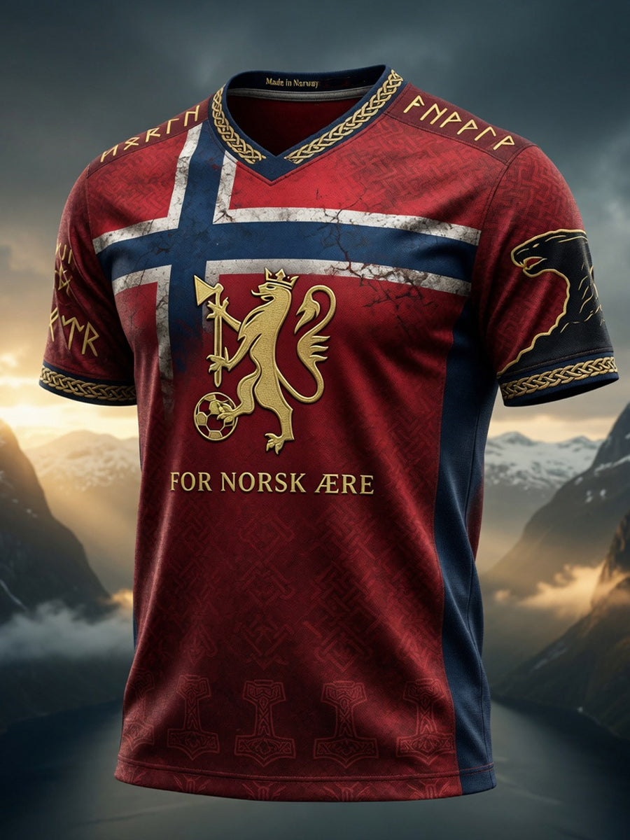 Retro Norge 2026 T-shirt for fotballfans