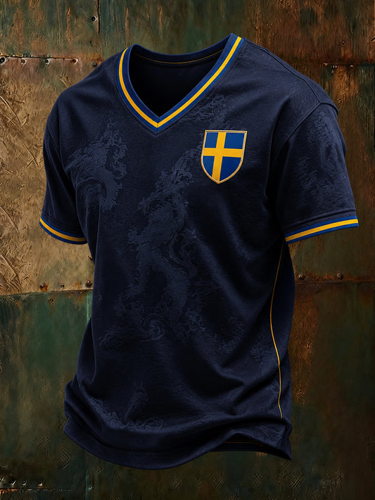 Herrer fotballkamp – tribunekunsttrykk T-skjorte