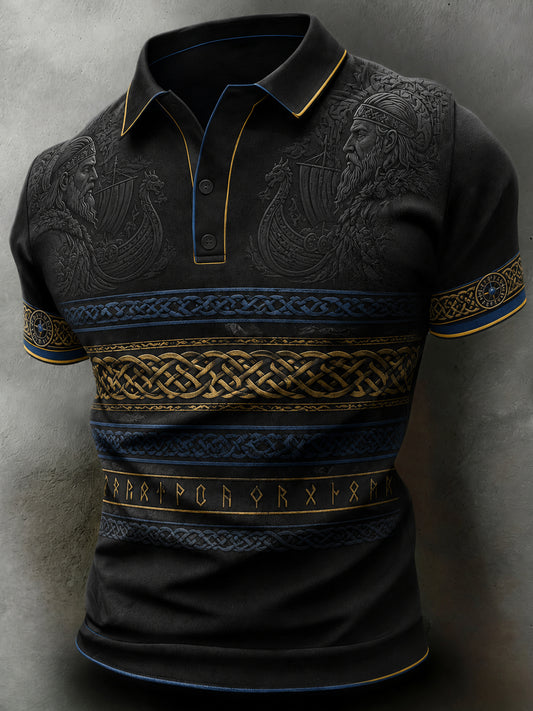 Polo t-skjorte for menn med svensk nasjonaldag kunsttrykk