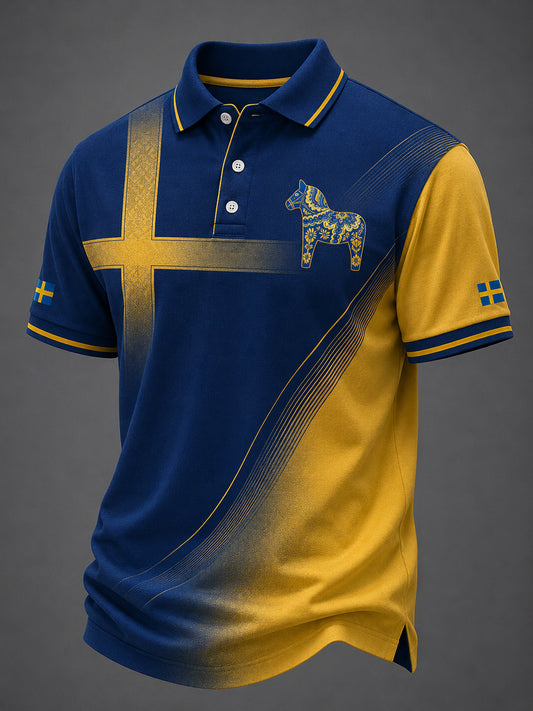 Kvartalsgenser for menn med svensk dalahesttrykk