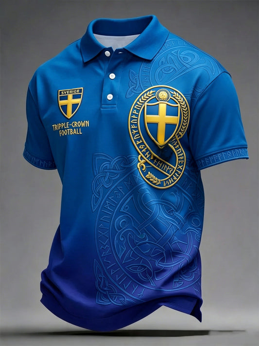 Herrepolo i retrostil for Sverige 2026, fotball