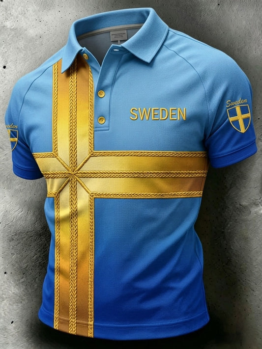 Herrepolo i retrostil for Sverige 2026, fotball