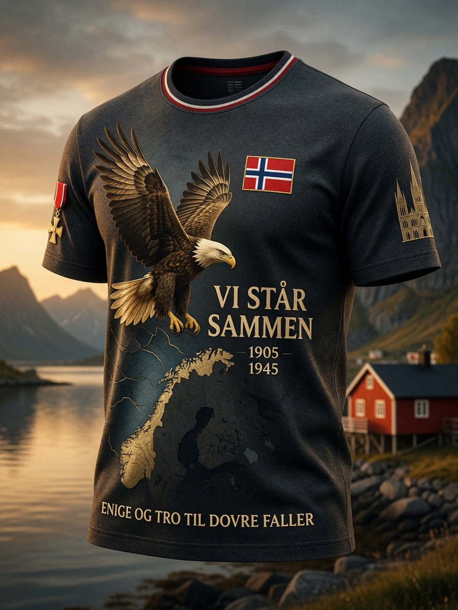 Vintage norske ørne-trykk
