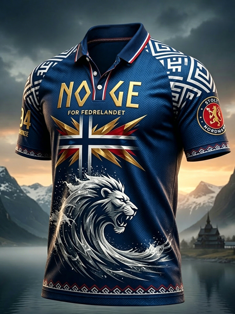 Retro Norge 2026 Casual Polo skjorte til fotballfans