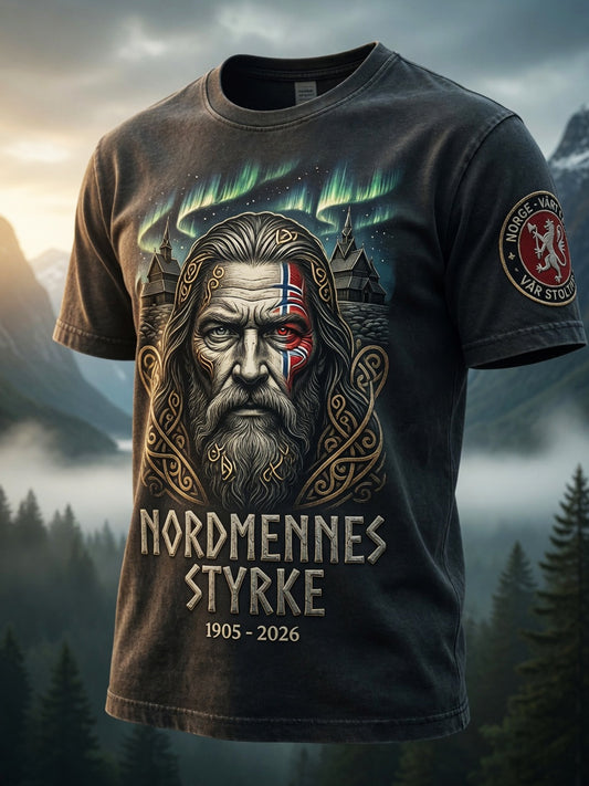 Retro norsk vikingtotem kunst-tilspent