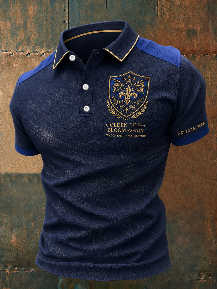 Mäns Bosnien ZMAJEVI konst tryckta Casual Tops