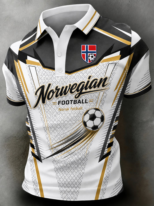 Menns stil: Norge fotballkamp jubelkunst-print Polo.