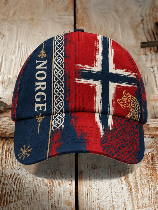Unisex norsk fotballsupporter-kultur og heiarop kunsttrykk lue